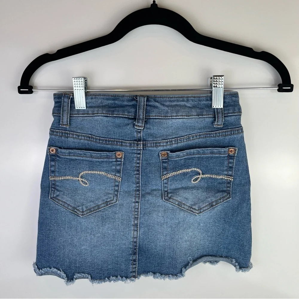 5 FOR $20 Justice Stylish Blue Denim Mini Skirt